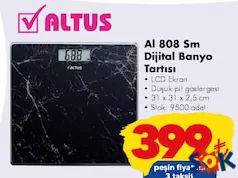 ALTUS AL 808 SM DİJİTAL BANYO TARTISI fiyat ve kampanya bilgisi